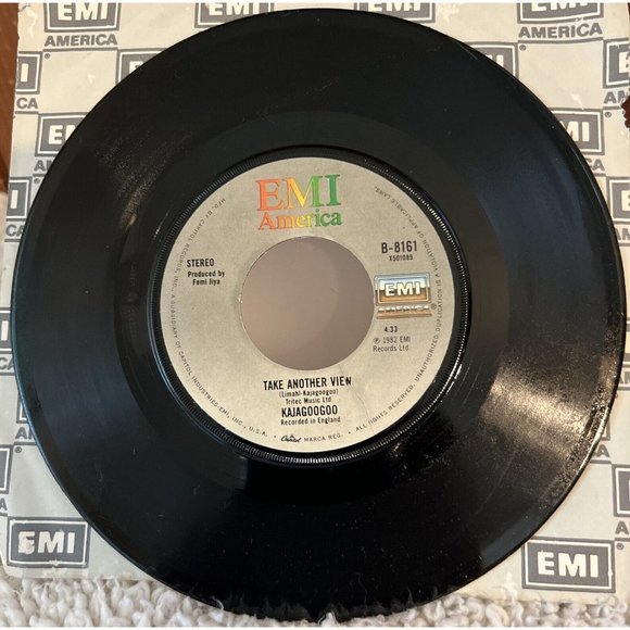 KAJAGOOGOO Too Shy and Take Another View 45 RPM 7" Vinyl on Emi America - Picture 4 of 4